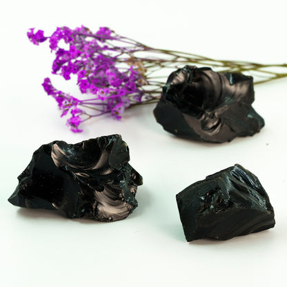 Obsidiana Negra en Bruto