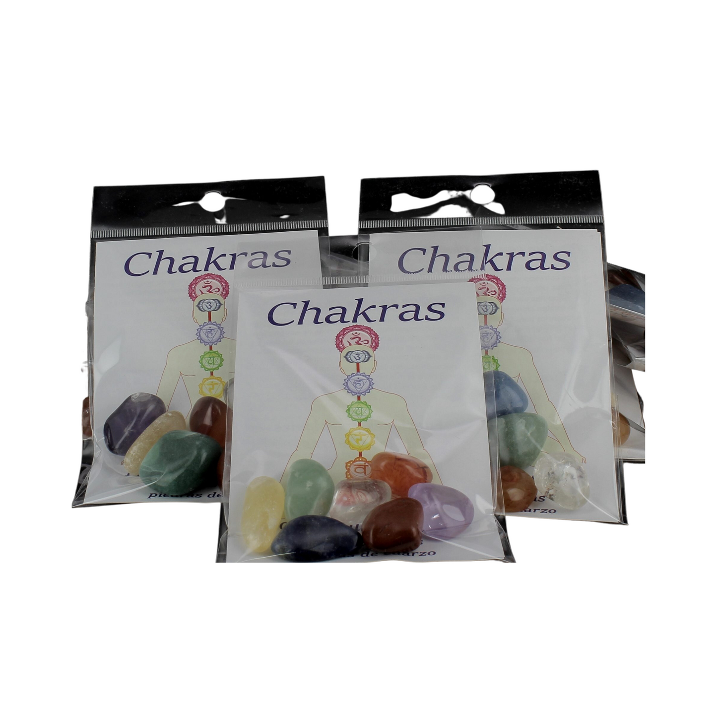 Pack de los 7 Chakras en canto rodado