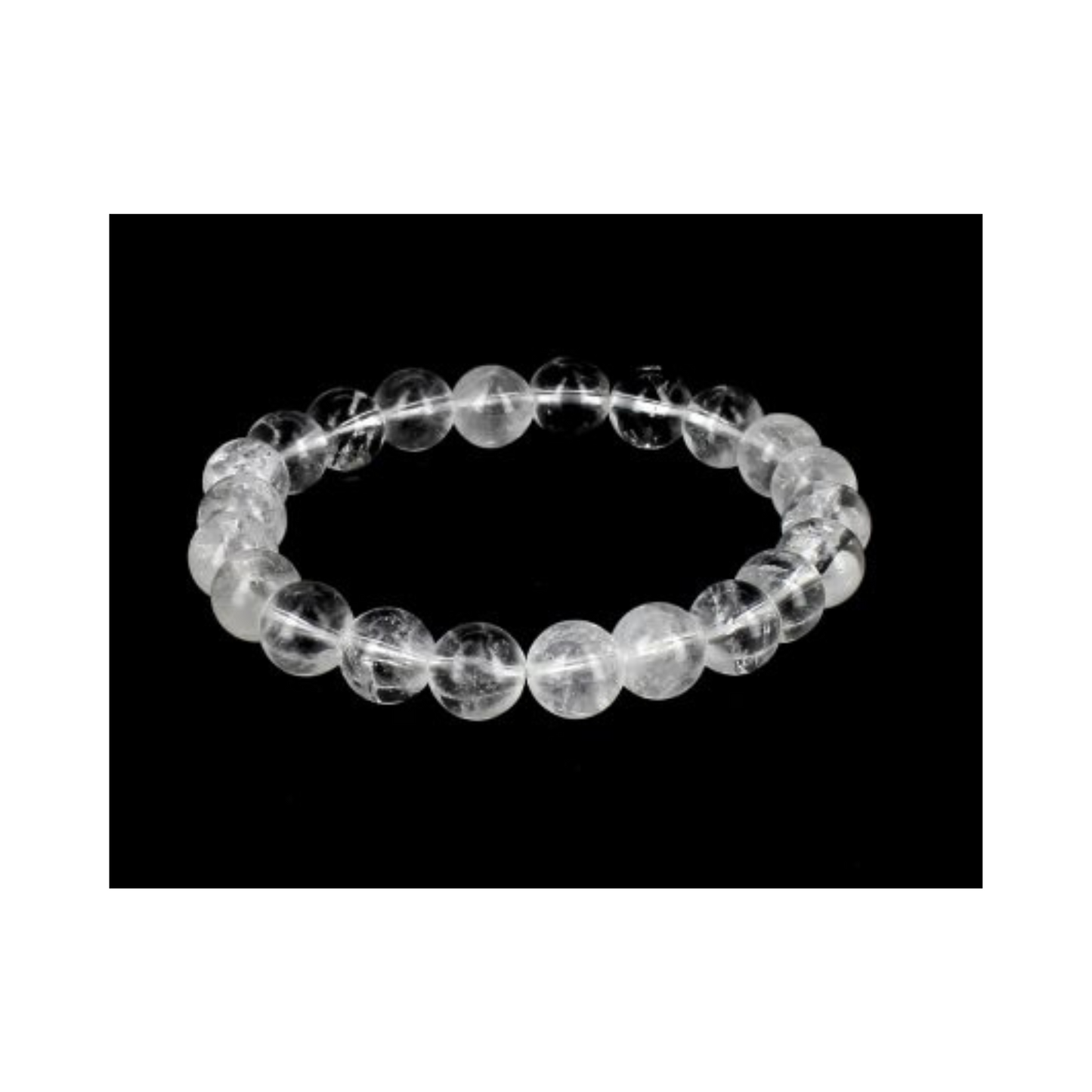 Pulsera de Cuarzo Cristal en esfera (8mm)