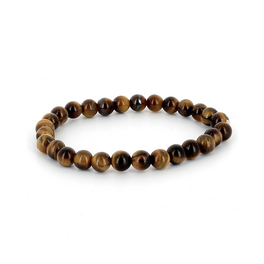 Pulsera de Ojo de Tigre en esfera (10mm)